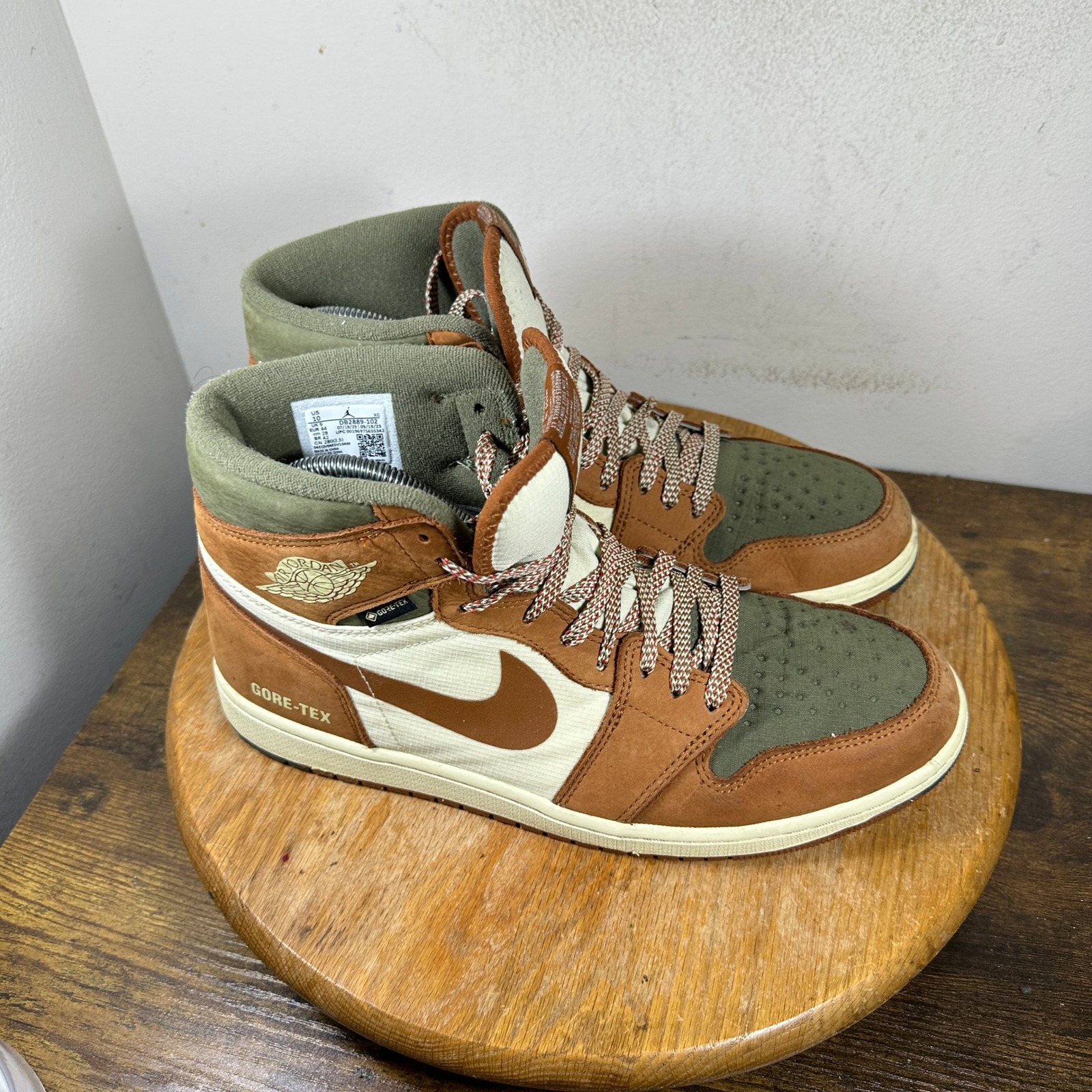 Jordan 1 Element Gore-Tex Legend Coffee Medium Olive Db2889-102 Mens Size 10